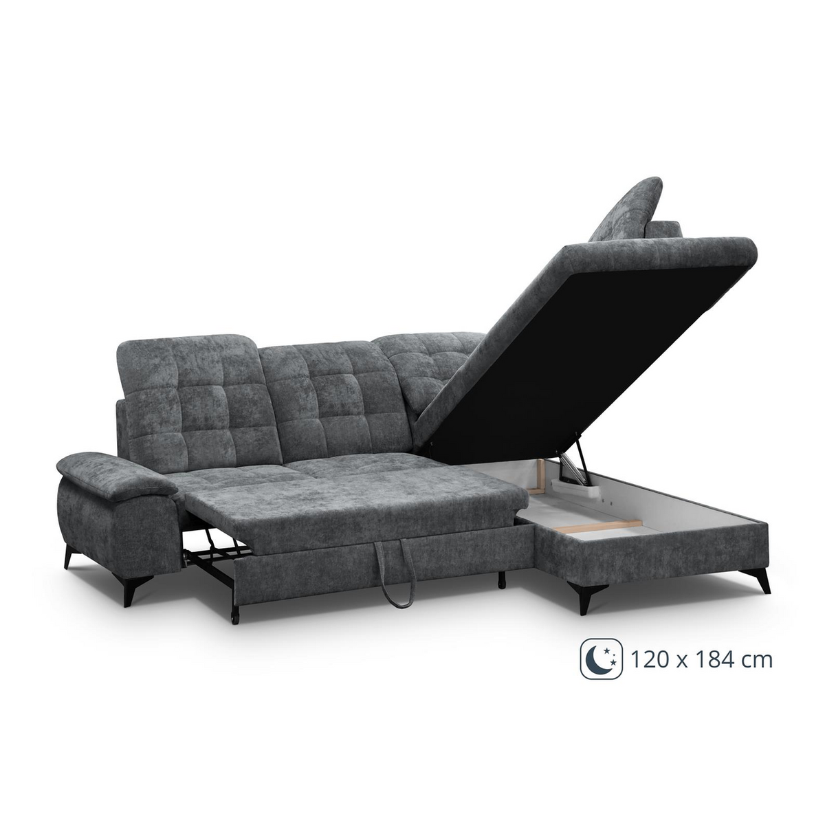 ANUVIRA Ecksofa – ROSARIO 456 – Ansicht