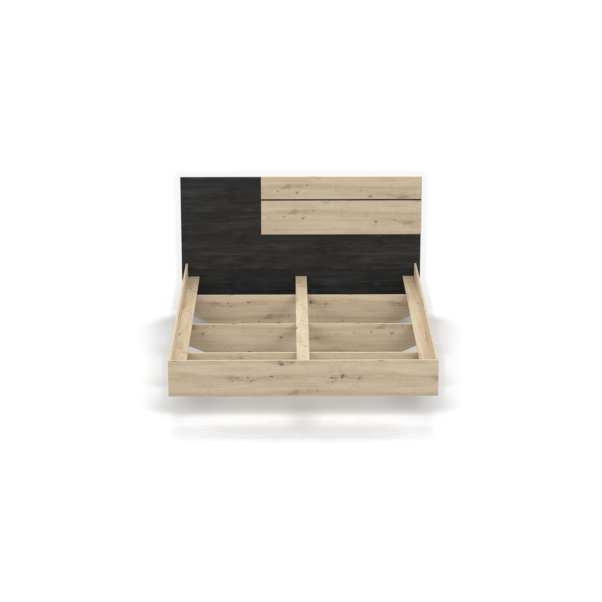 BAFRA Bett 160 × 200 cm – Bettrahmen vor Einlegen des Lattenrosts, Ansicht 10