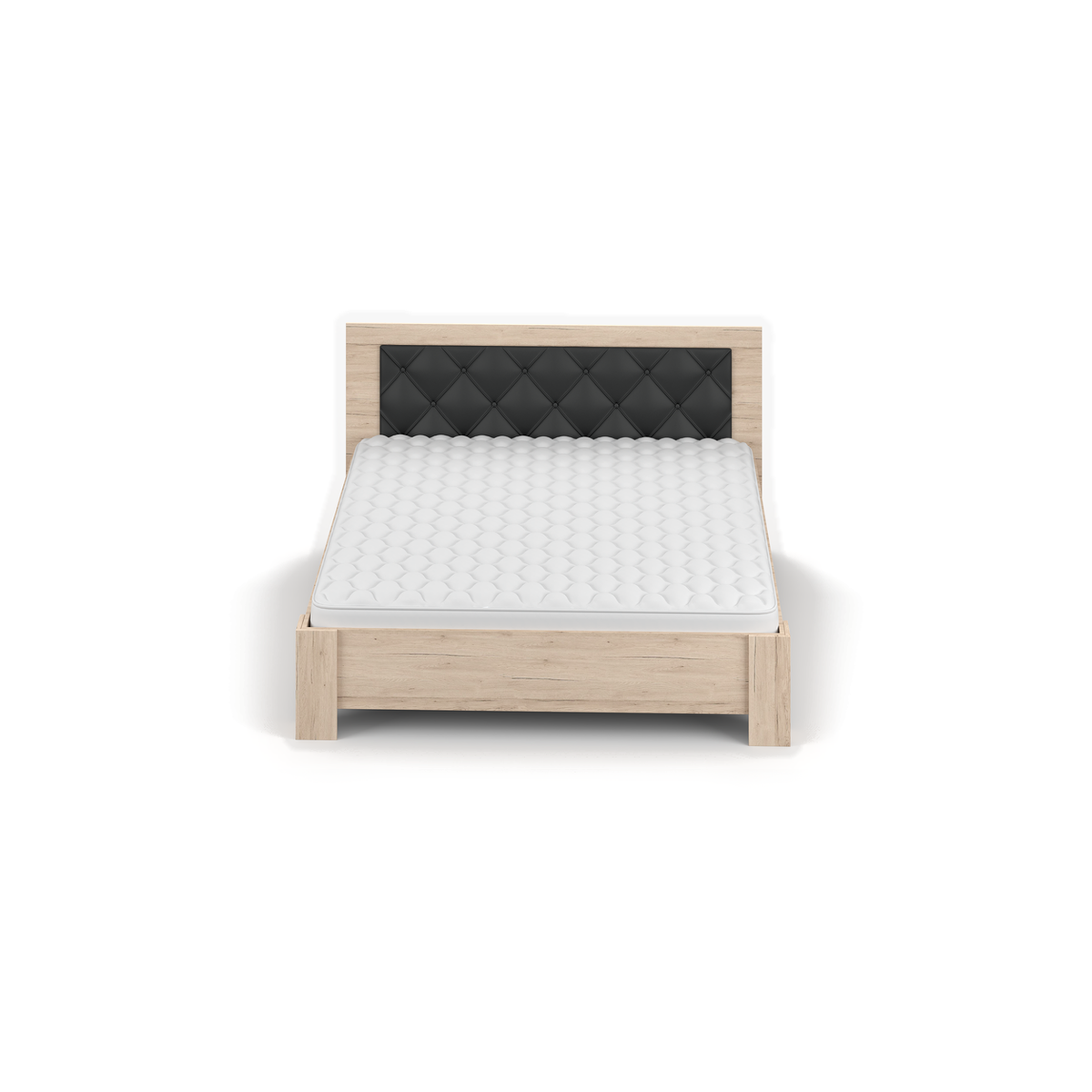 BARI Bett 160 × 200 cm – Ansicht von oben; Matratze nicht enthalten