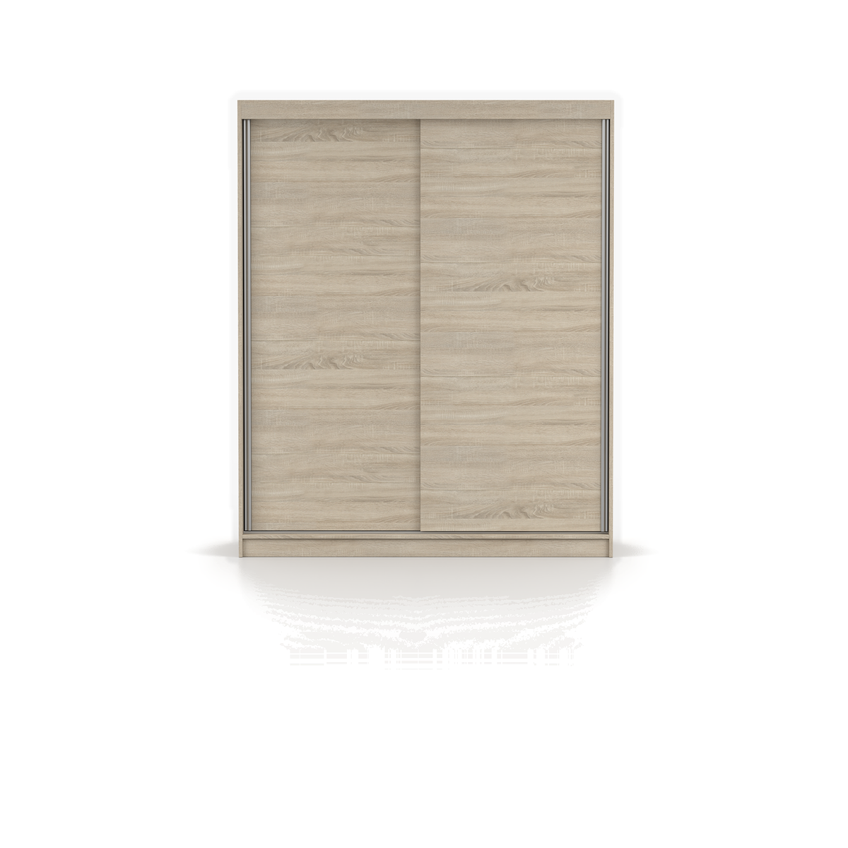 BONO 04 Schwebetürenschrank 160 cm ohne Spiegel – Hauptansicht – Sonoma