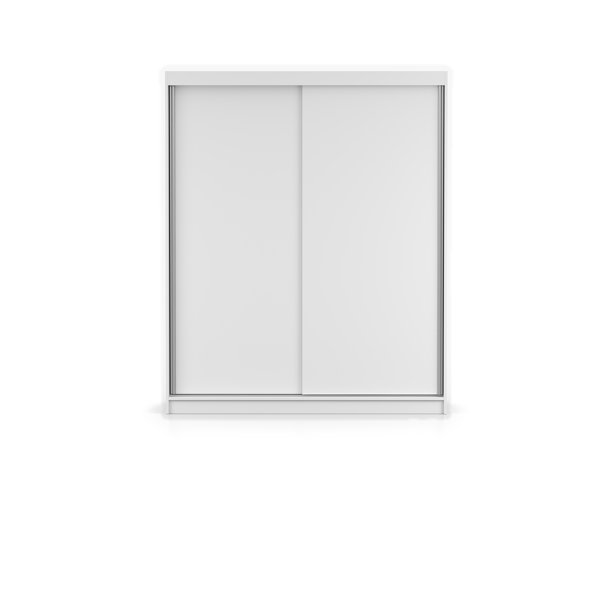BONO 04 Schwebetürenschrank 160 cm ohne Spiegel – Farbvariante – Weiß
