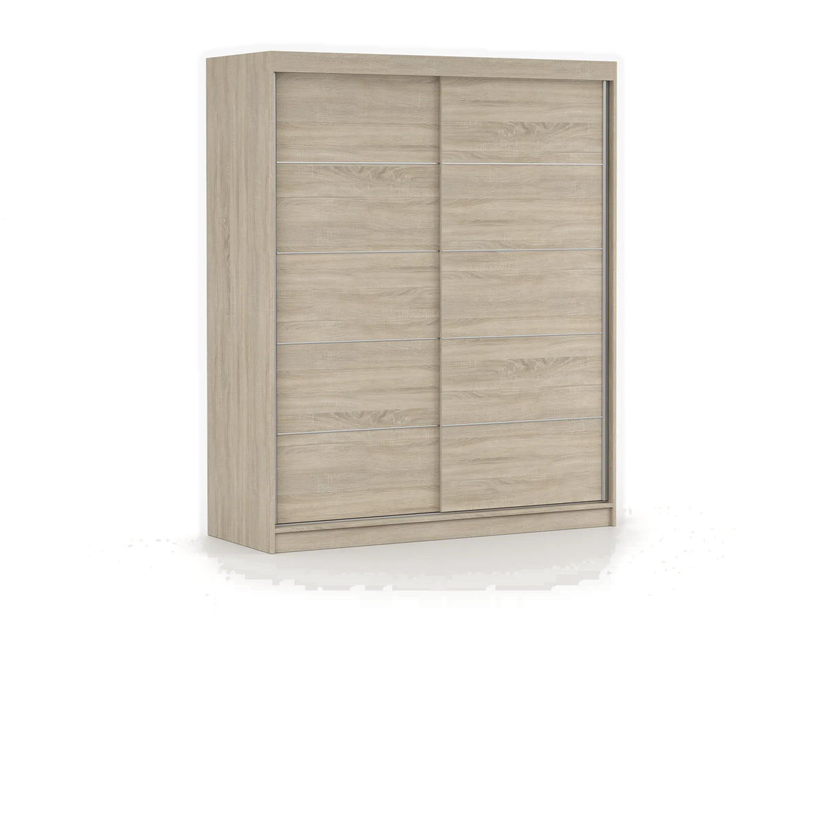 BONO 06 Schwebetürenschrank 160 cm mit Zierleisten – Ansicht