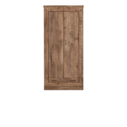 DARUNEO Kleiderschrank 90 cm – Lefkas-Eiche-Dekor – Vorderansicht