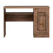 DARUNEO Schreibtisch 118 cm – Lefkas-Eiche-Dekor – Vorderansicht