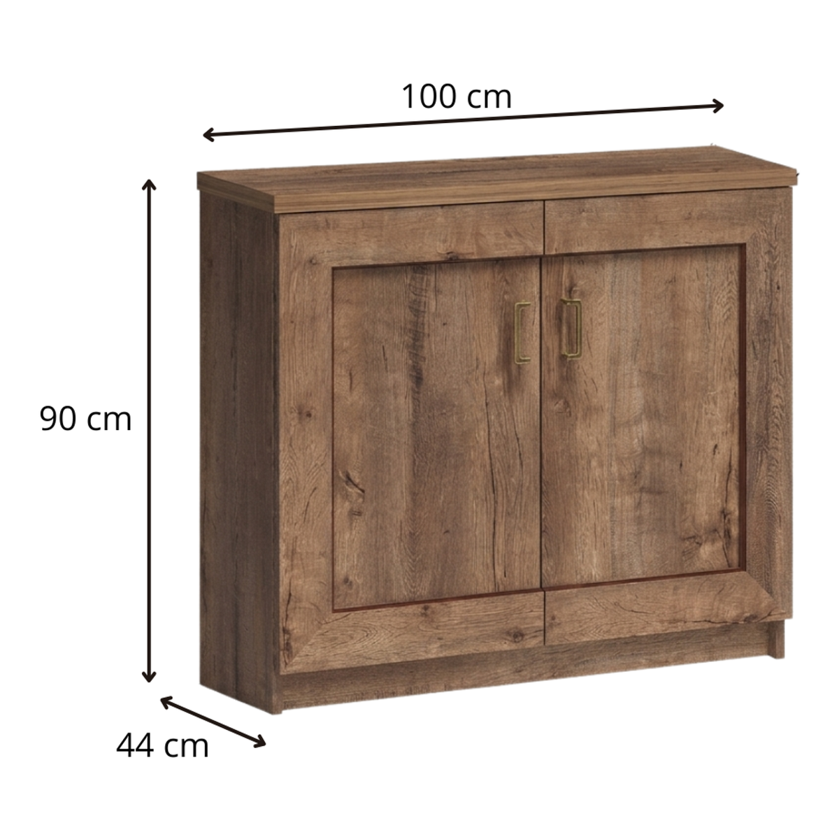 DARUNEO Türkommode 100 cm – Maße (Breite, Tiefe und Höhe)