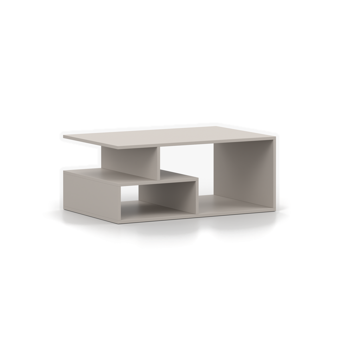 DOS Couchtisch 90 cm – Schrägansicht Kaschmir