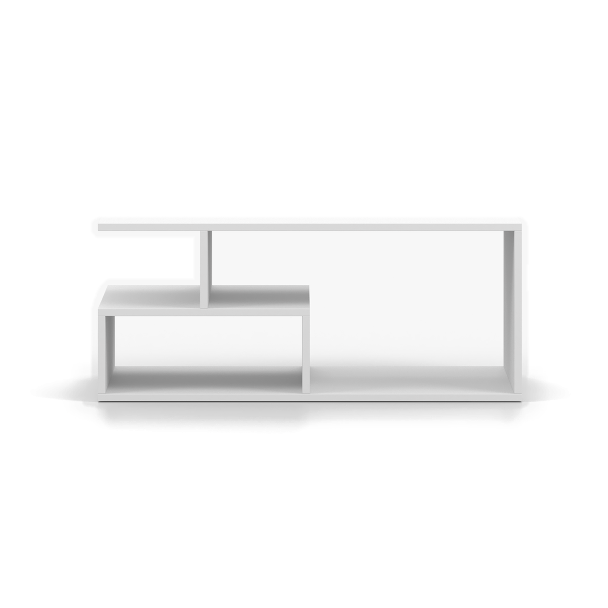 DOS Couchtisch 90 cm – Vorderansicht Weiß