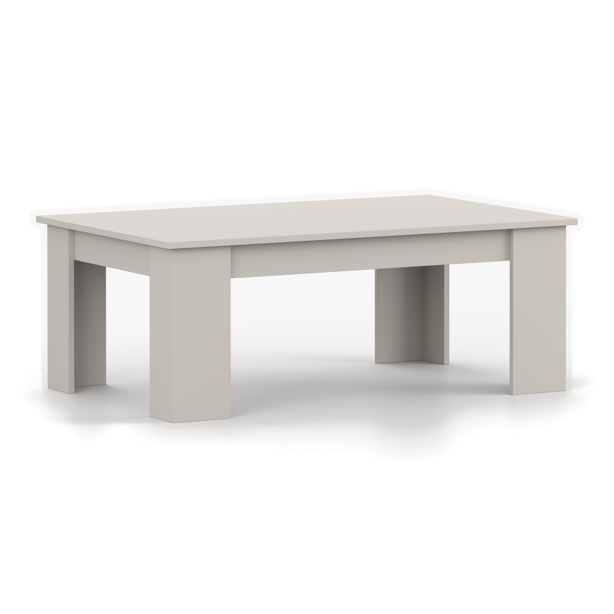 FOREST Couchtisch 130 cm – Kaschmir – Schrägansicht