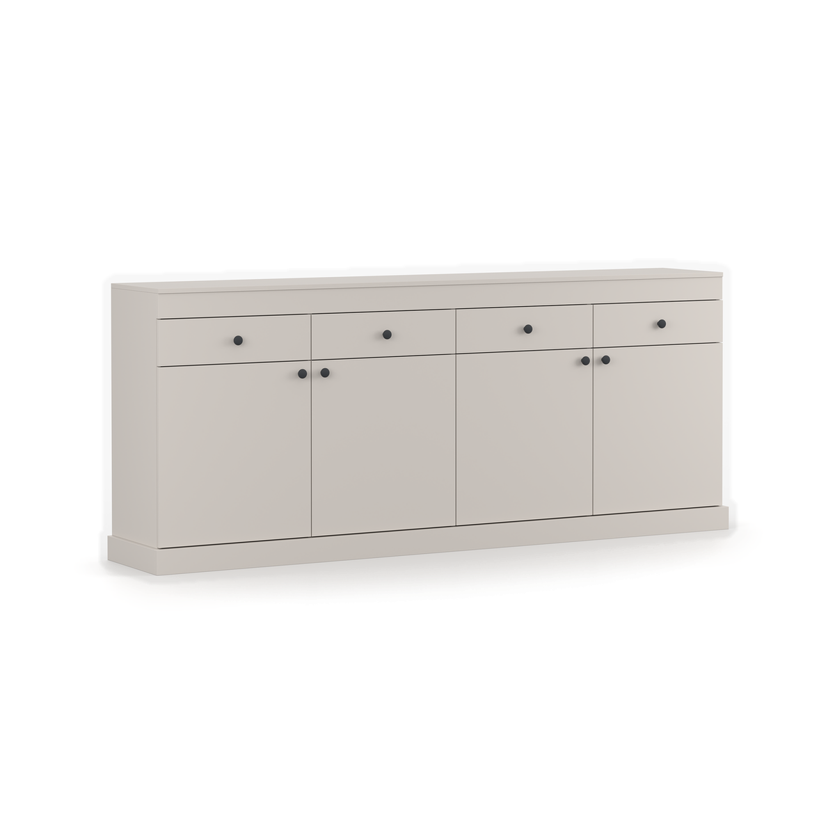 FOREST Kommode 4S4D 223 cm – Kaschmir – Schrägansicht links