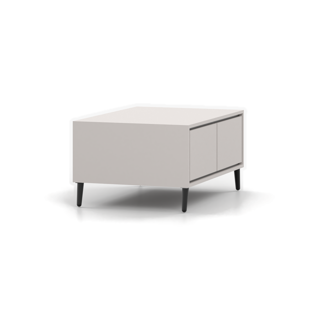 FRESCO Couchtisch 90 cm – Kaschmir – Seitenansicht