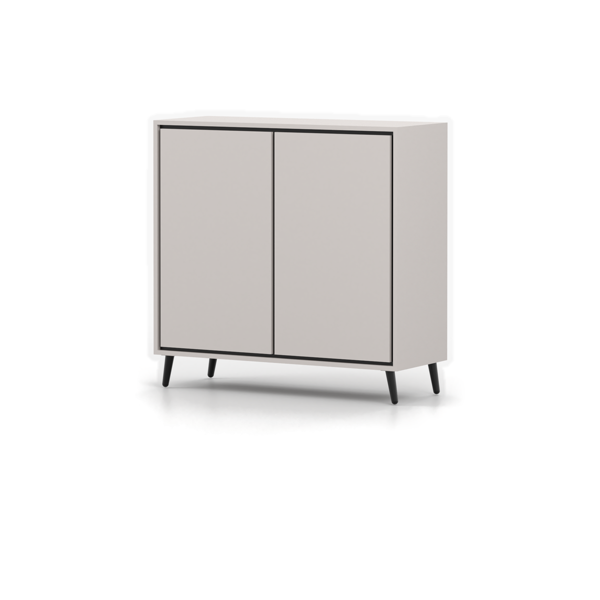FRESCO Kommode 2D 100 cm – Kaschmir – Gegenansicht