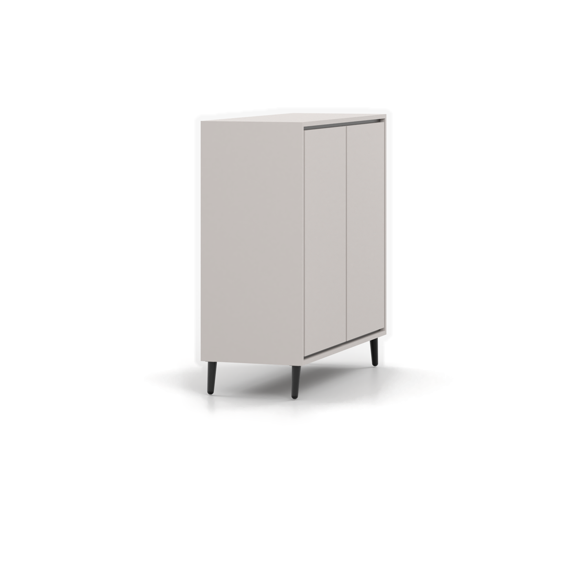 FRESCO Kommode 2D 100 cm – Kaschmir – Seitenansicht