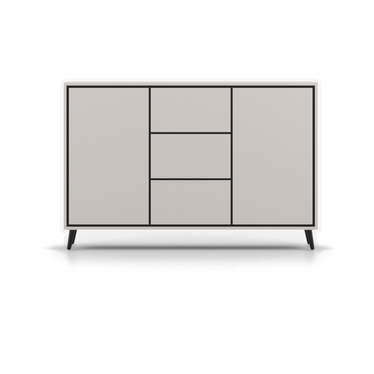 FRESCO Kommode 3S2D 150 cm – Kaschmir – Vorderansicht