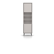 FRESCO Vitrine 1D 50 cm – Kaschmir – Vorderansicht