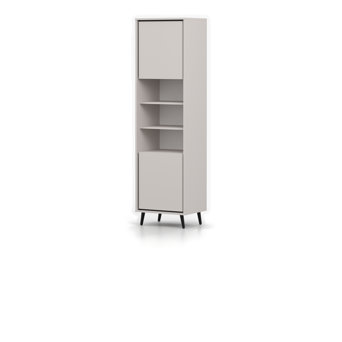 FRESCO Vitrine 1D 50 cm – Kaschmir – Gegenansicht