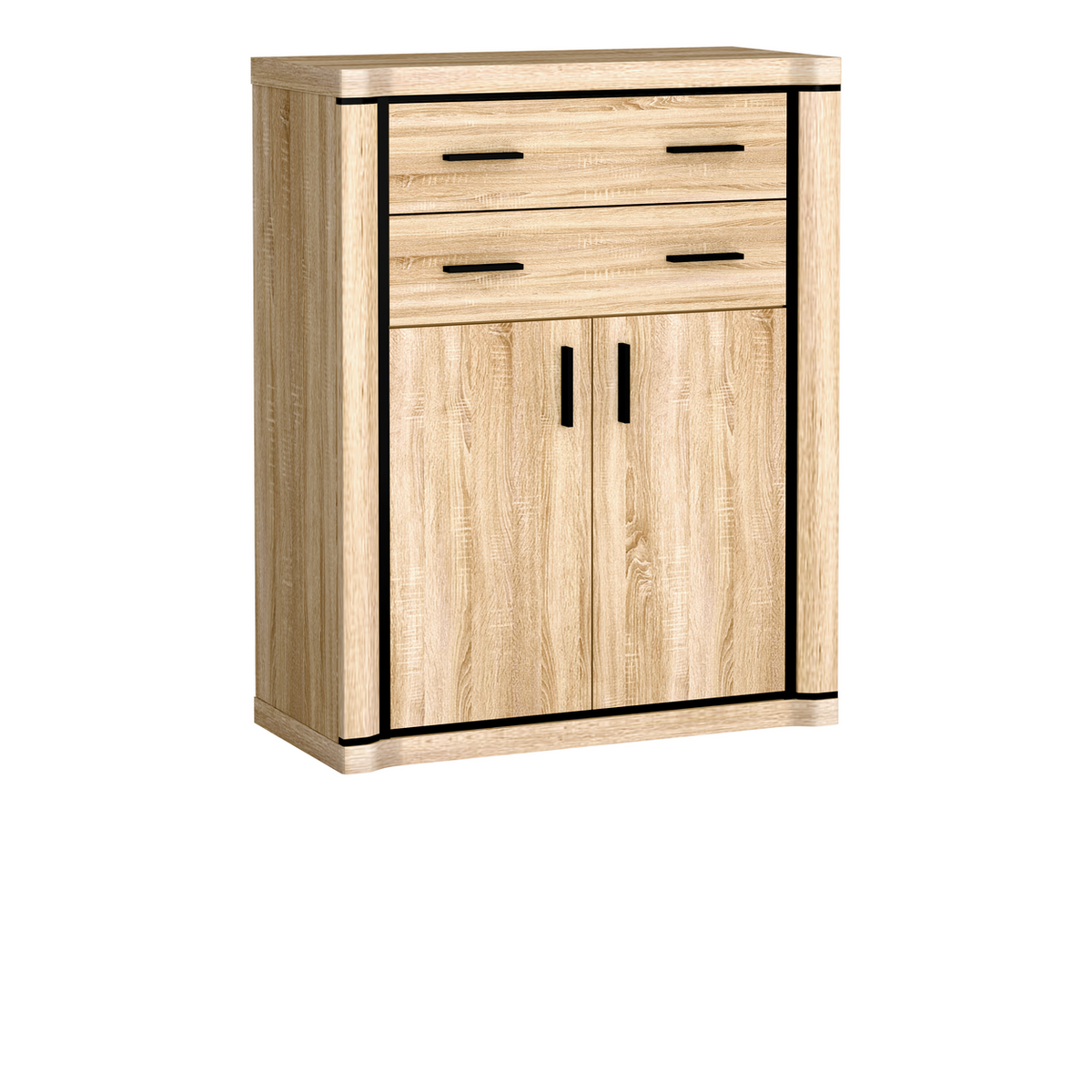 JORVEO Highboard 97 cm – Sonoma-Eiche-Dekor – Weitere Ansicht