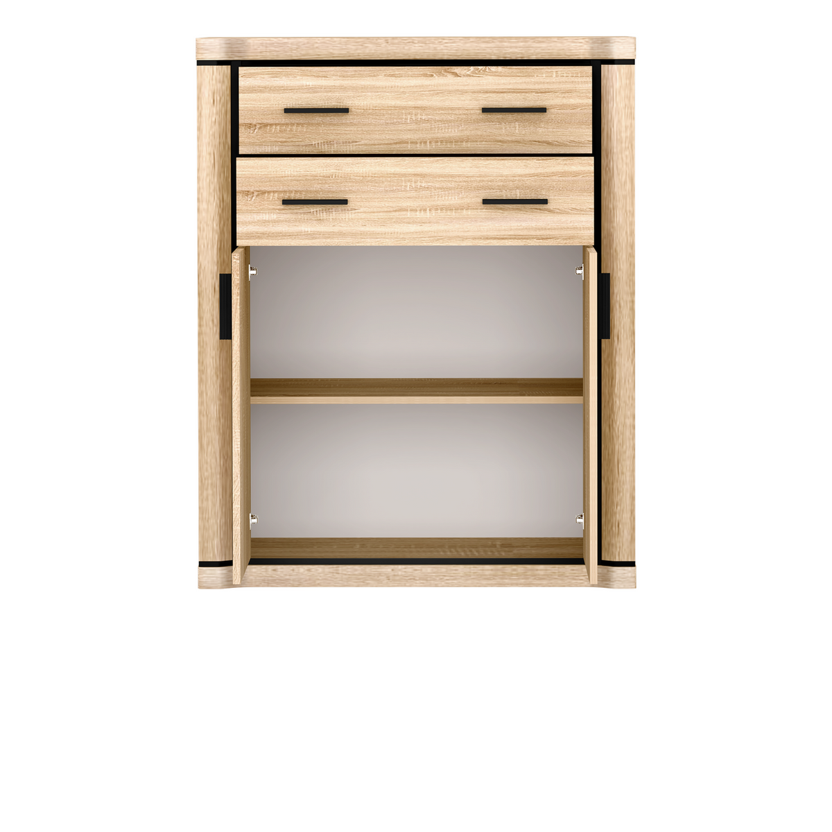 JORVEO Highboard 97 cm – Sonoma-Eiche-Dekor – Weitere Ansicht