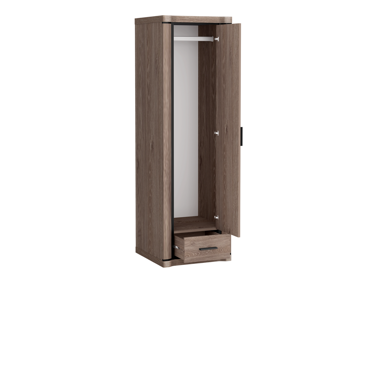JORVEO Kleiderschrank 58 cm – Eiche Trüffel-Dekor – Weitere Ansicht