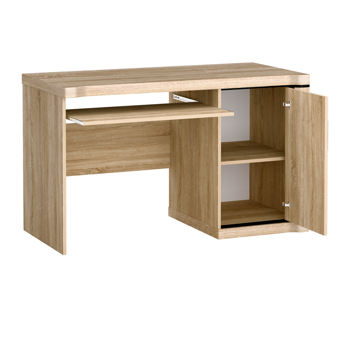 JORVEO Schreibtisch 126 cm – Sonoma-Eiche-Dekor – Weitere Ansicht