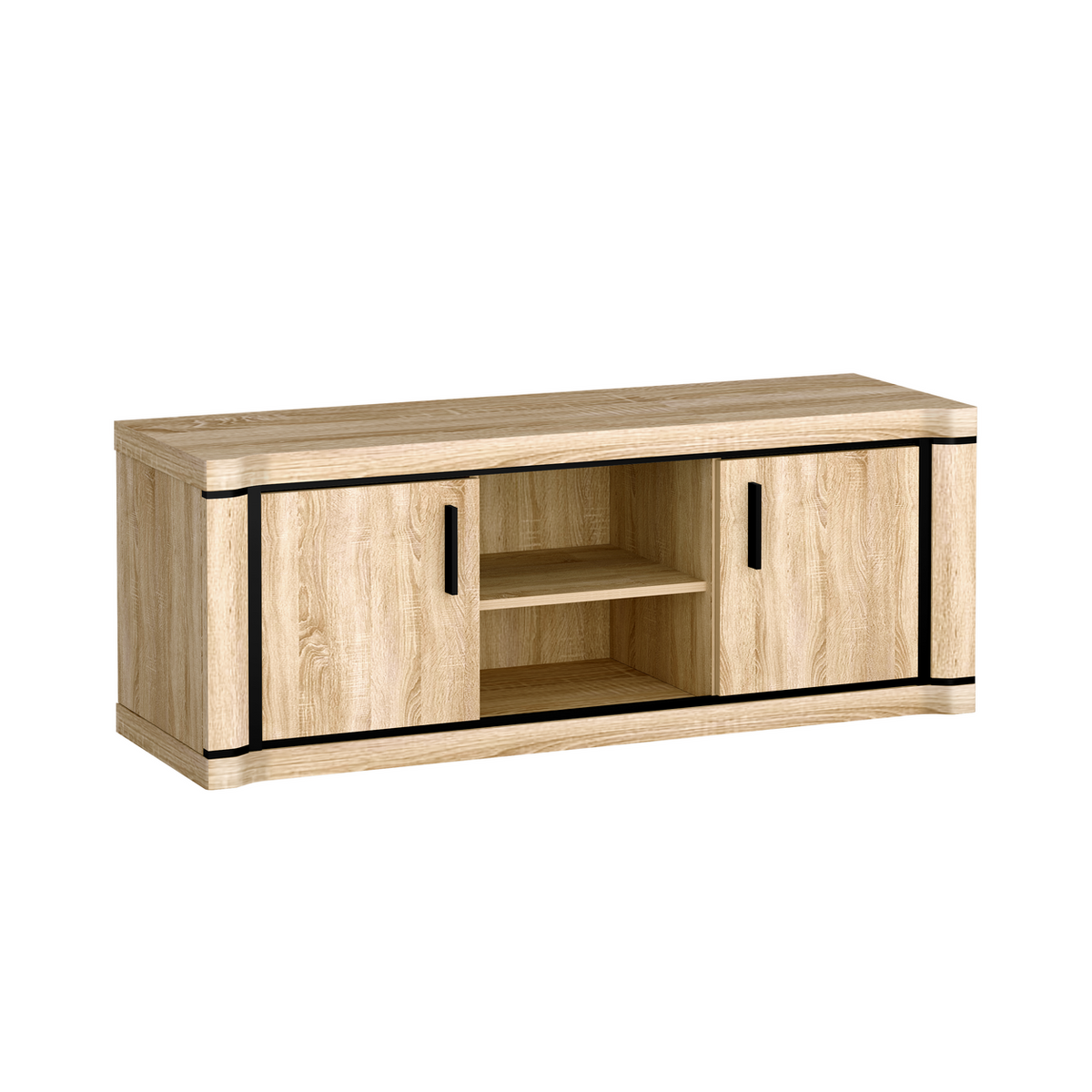 JORVEO TV-Board 137 cm – Sonoma-Eiche-Dekor – Weitere Ansicht
