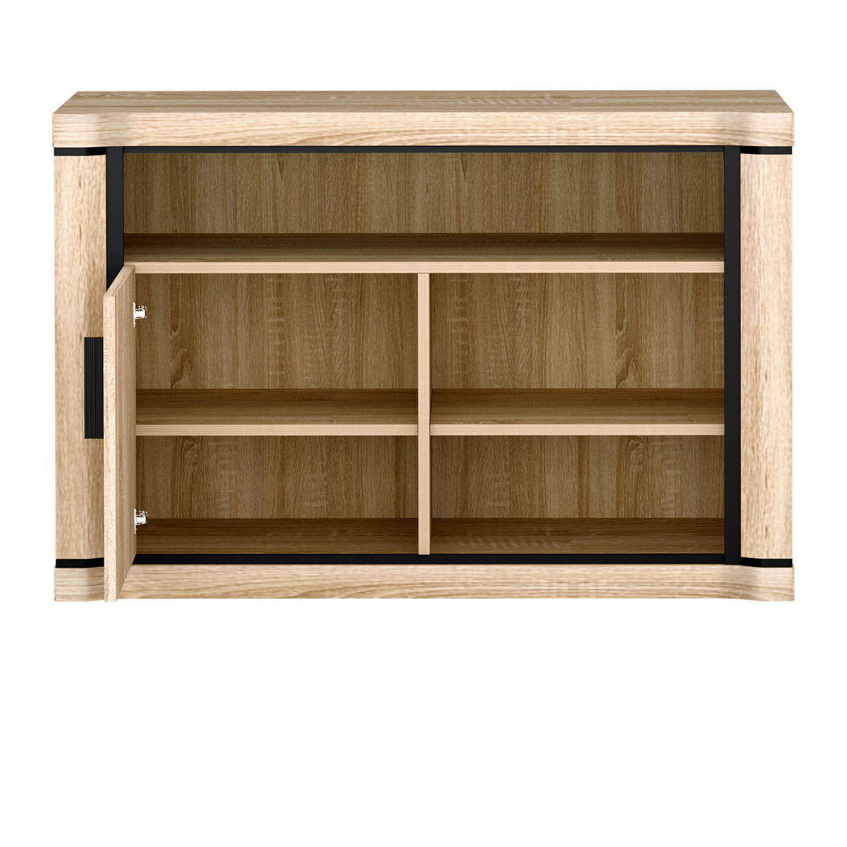 JORVEO TV-Highboard 107 cm – Sonoma-Eiche-Dekor – Weitere Ansicht