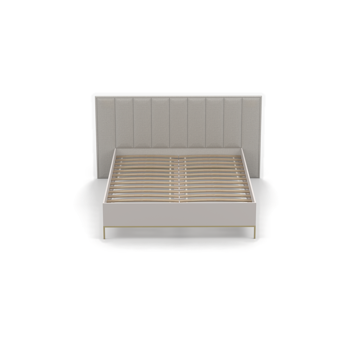 KASZMIR Bett 160 × 200 cm – Kaschmir – Ansicht von oben mit Lattenrost