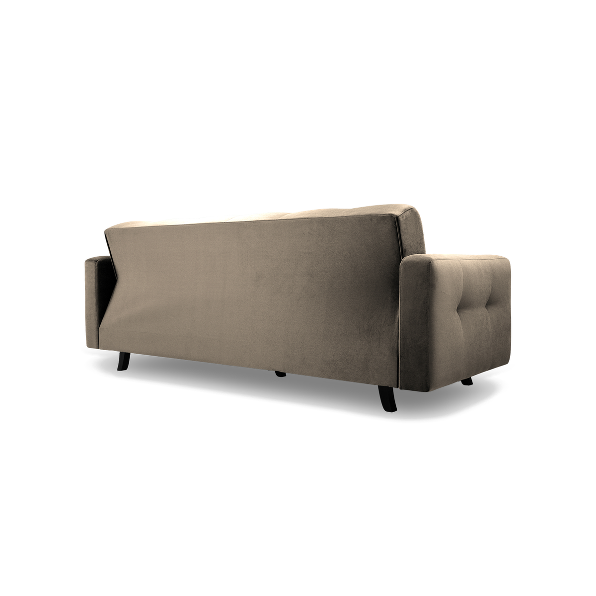 LIZBONA Schlafsofa 227 cm – mit Bettkasten, schwarze Füße – Detailansicht