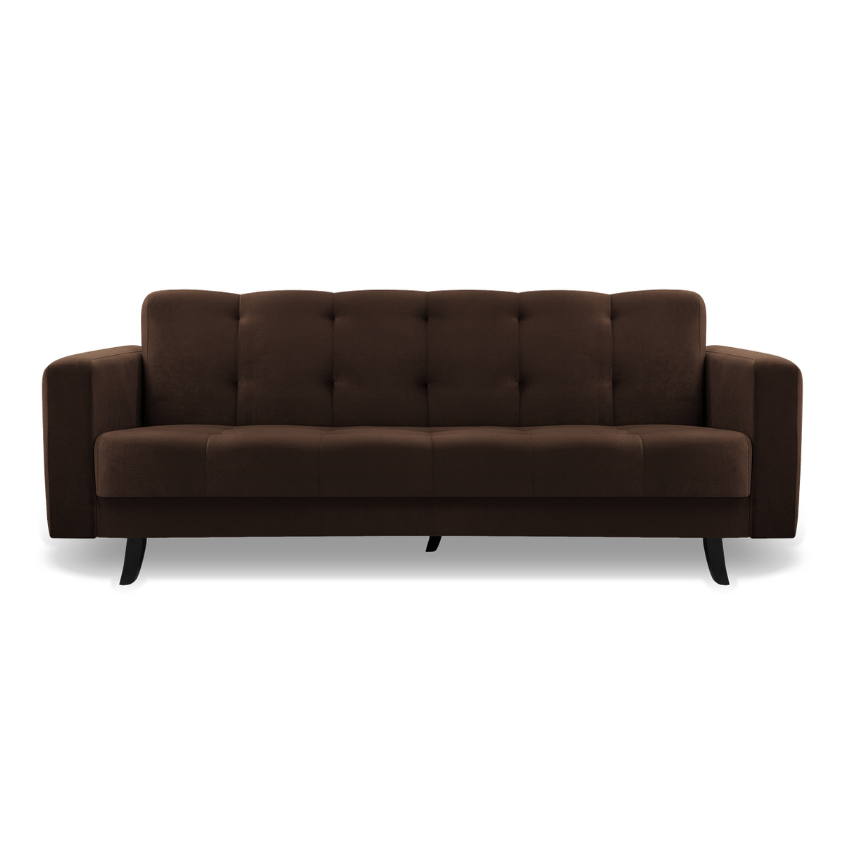 LIZBONA Schlafsofa 227 cm – mit Bettkasten, schwarze Füße – KRONOS 06