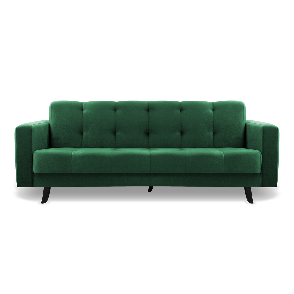 LIZBONA Schlafsofa 227 cm – mit Bettkasten, schwarze Füße – KRONOS 19