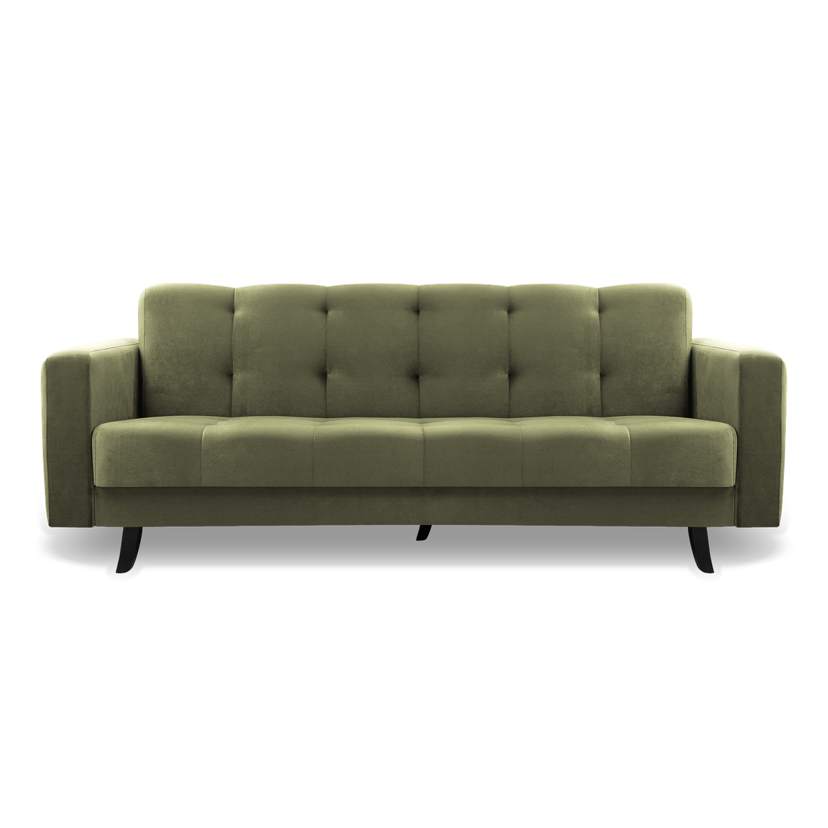 LIZBONA Schlafsofa 227 cm – mit Bettkasten, schwarze Füße – KRONOS 46