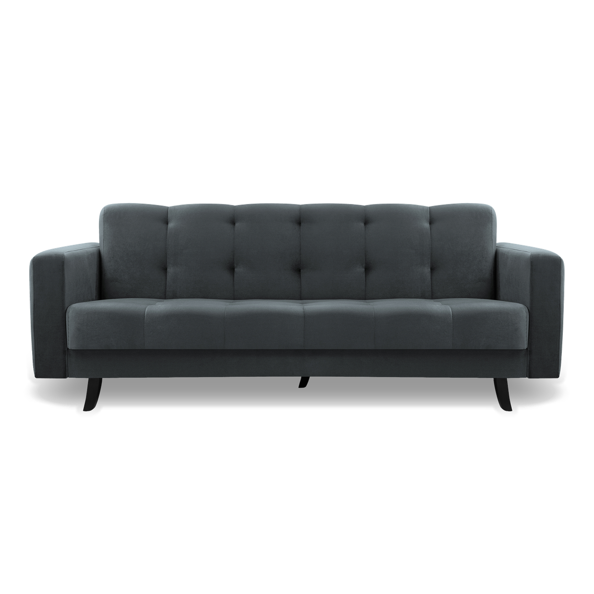 LIZBONA Schlafsofa 227 cm – mit Bettkasten, schwarze Füße – PAROS 06