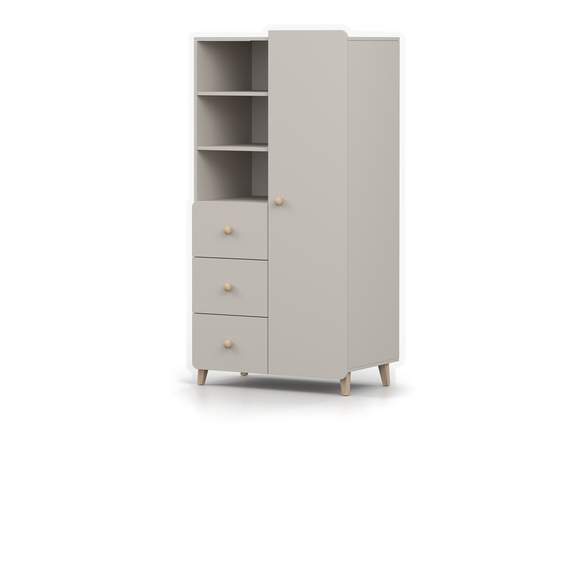 MARIO Regal 80 cm – Kaschmir – Gegenansicht