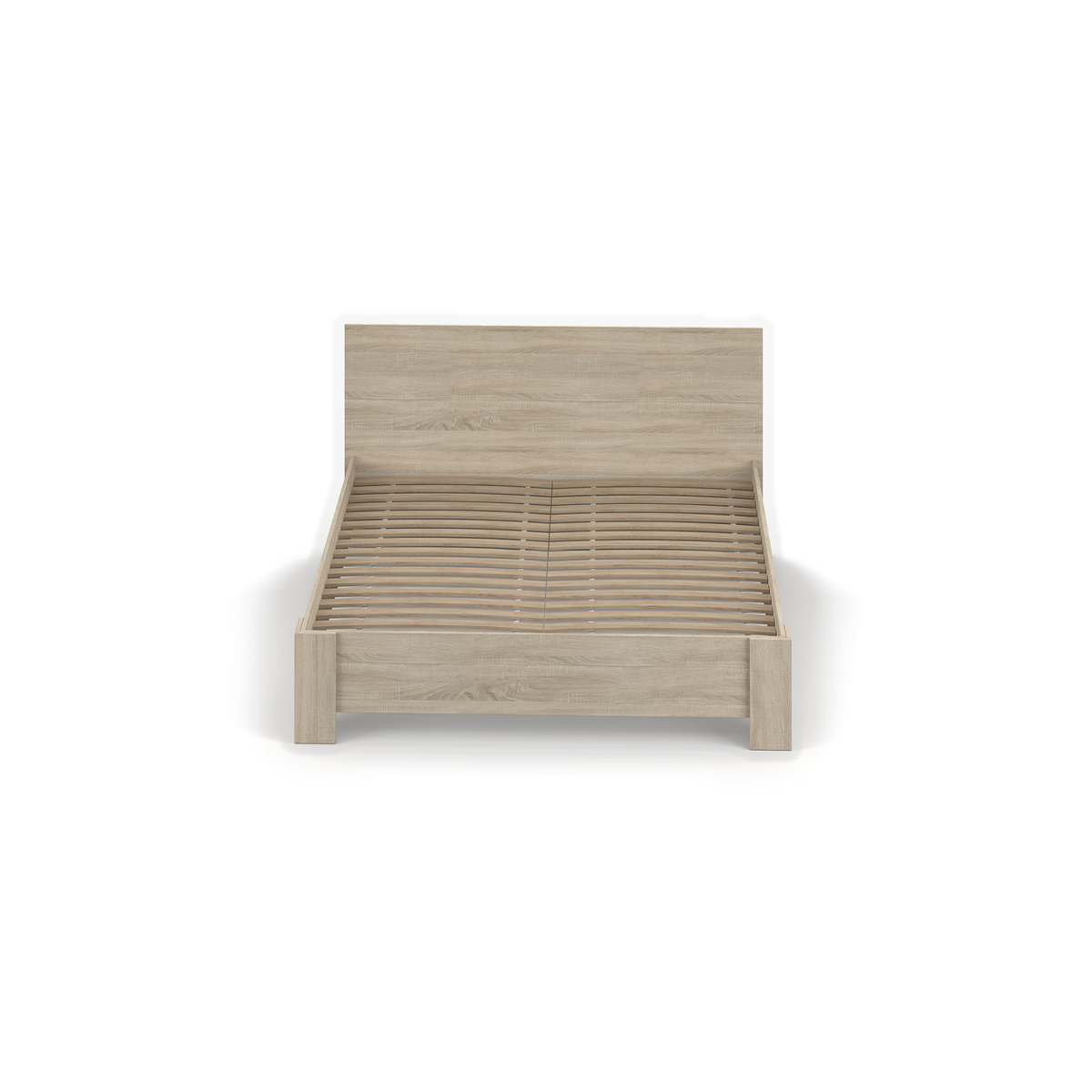 MEDIOLAN Bett 160 × 200 cm – Ansicht von oben Sonoma-Eiche