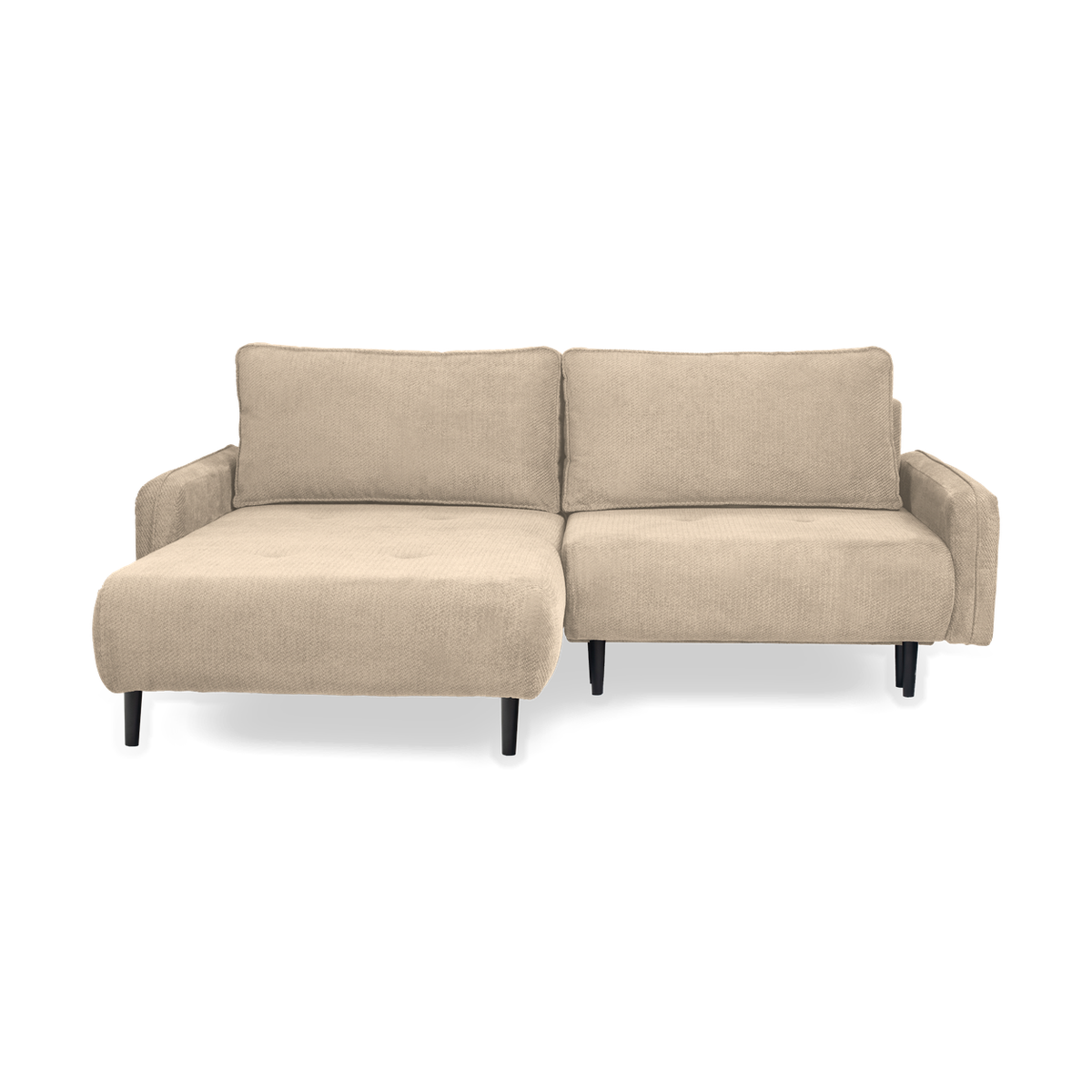 META Ecksofa 230 cm – mit Schlaffunktion und Bettkasten – VINCI 26 / Links (von vorne gesehen)
