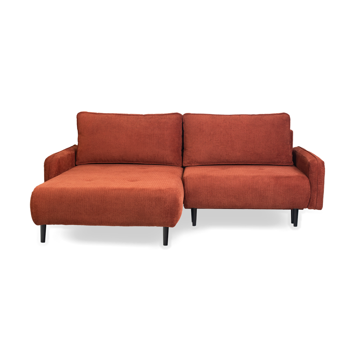 META Ecksofa 230 cm – mit Schlaffunktion und Bettkasten – VINCI 56 / Links (von vorne gesehen)