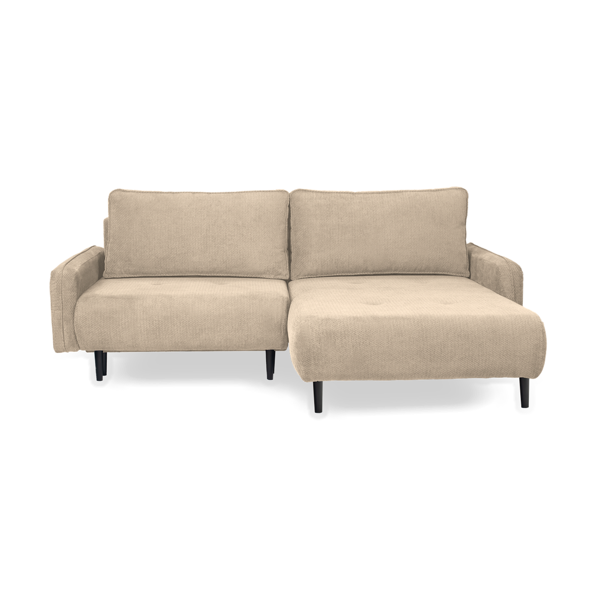 META Ecksofa 230 cm – mit Schlaffunktion und Bettkasten – VINCI 26 / Rechts (von vorne gesehen)