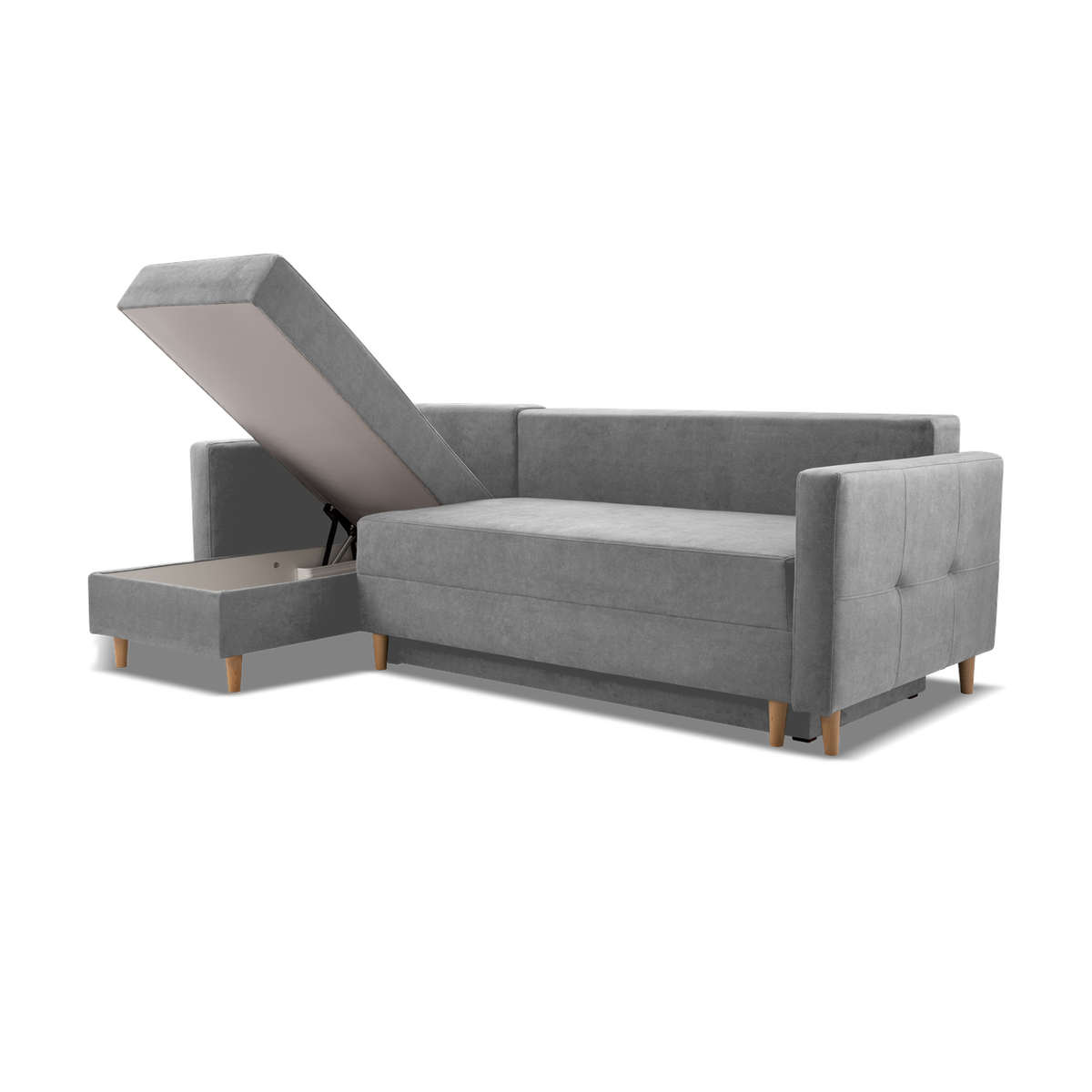 METRO Ecksofa 233 cm – mit Schlaffunktion und Bettkasten – Detailansicht