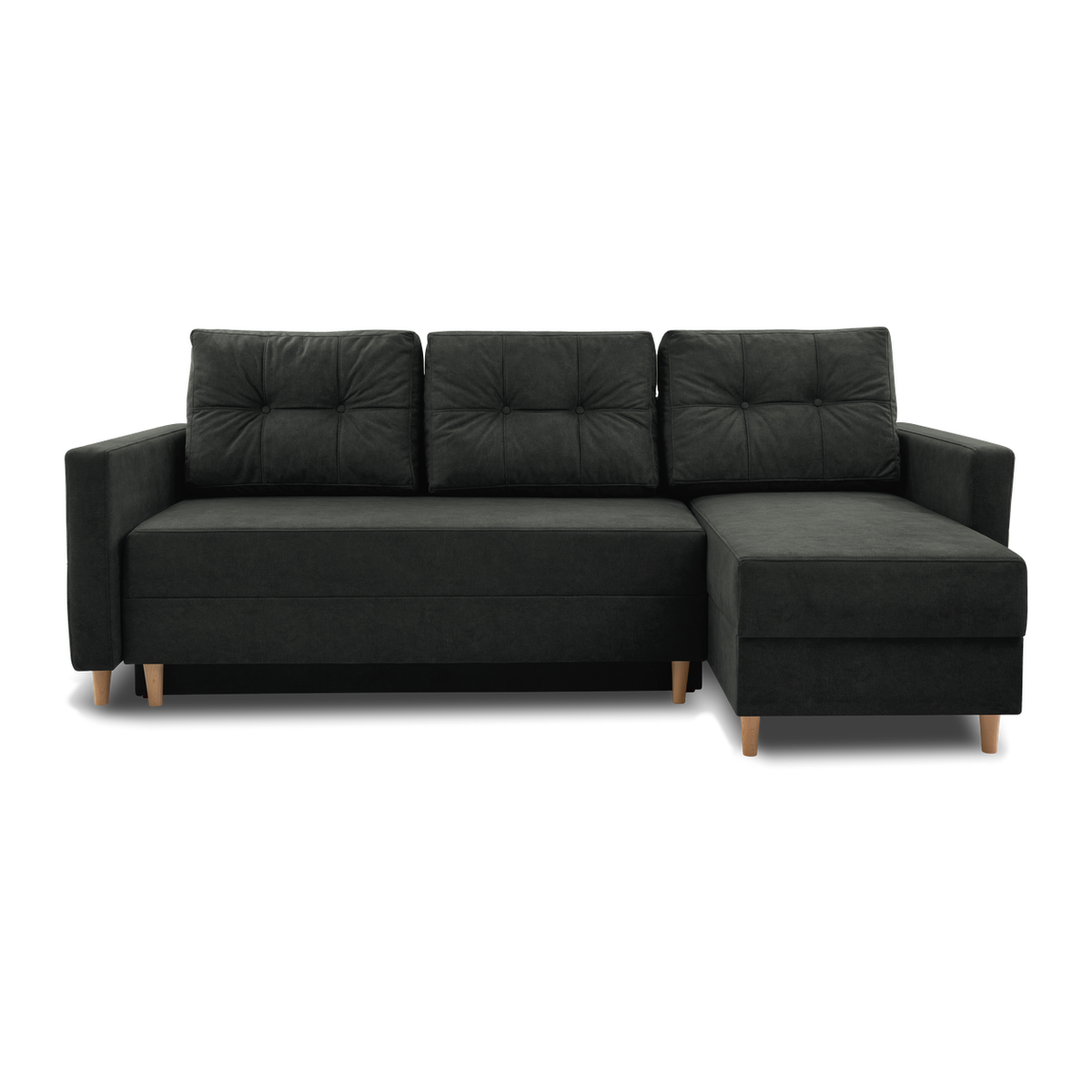 METRO Ecksofa 233 cm – mit Schlaffunktion und Bettkasten – VENA 20 / Rechts (von vorne gesehen)