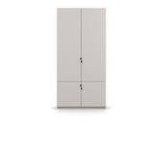 MEZZO Kleiderschrank 4D 100 cm – Kaschmir – Vorderansicht