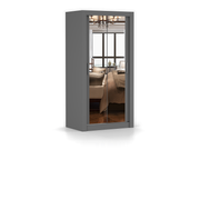 MILAN Schwebetürenschrank 100 cm mit Spiegel – Hauptansicht
