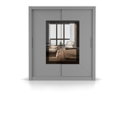 MILAN VENICE Schwebetürenschrank 180 cm mit Spiegel – Hauptansicht