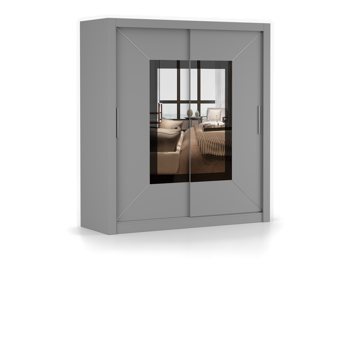 MILAN VENICE Schwebetürenschrank 180 cm mit Spiegel – Detailansicht