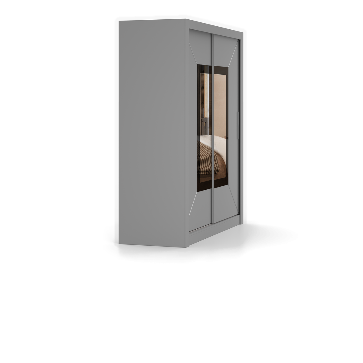 MILAN VENICE Schwebetürenschrank 180 cm mit Spiegel – Detailansicht