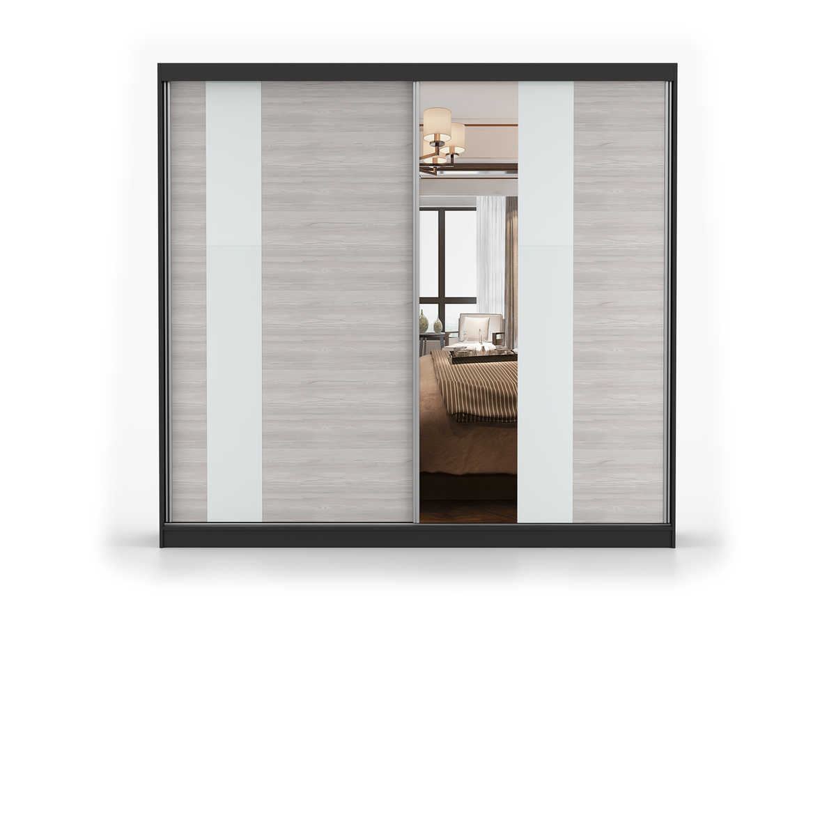 MULTI 32 Schwebetürenschrank 233 cm mit Spiegel – Hauptansicht