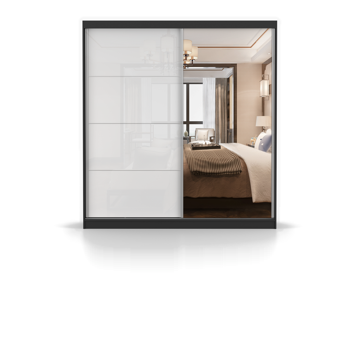 MULTI 35 Schwebetürenschrank 233 cm mit Spiegel – Hauptansicht