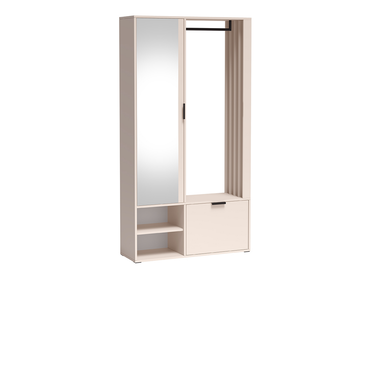 NELUVEO Garderobe 100 cm – Kaschmir-Dekor – Weitere Ansicht