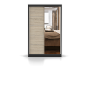NEOMI 05 Schwebetürenschrank 120 cm mit Spiegel – Hauptansicht
