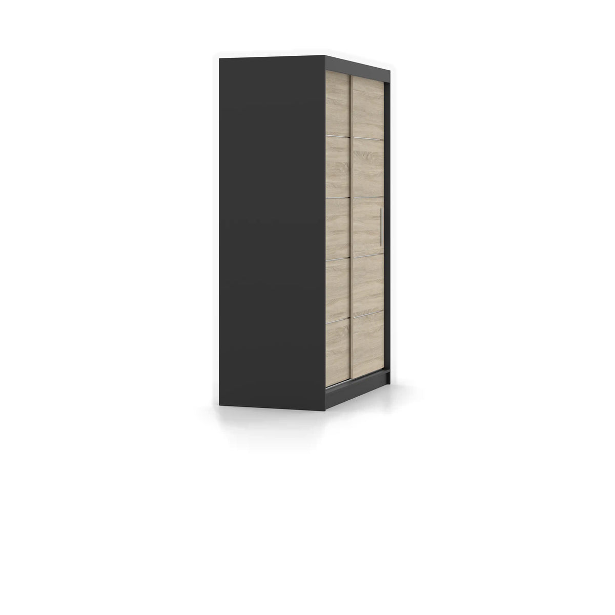 NEOMI 06 Schwebetürenschrank 120 cm ohne Spiegel – Detailansicht