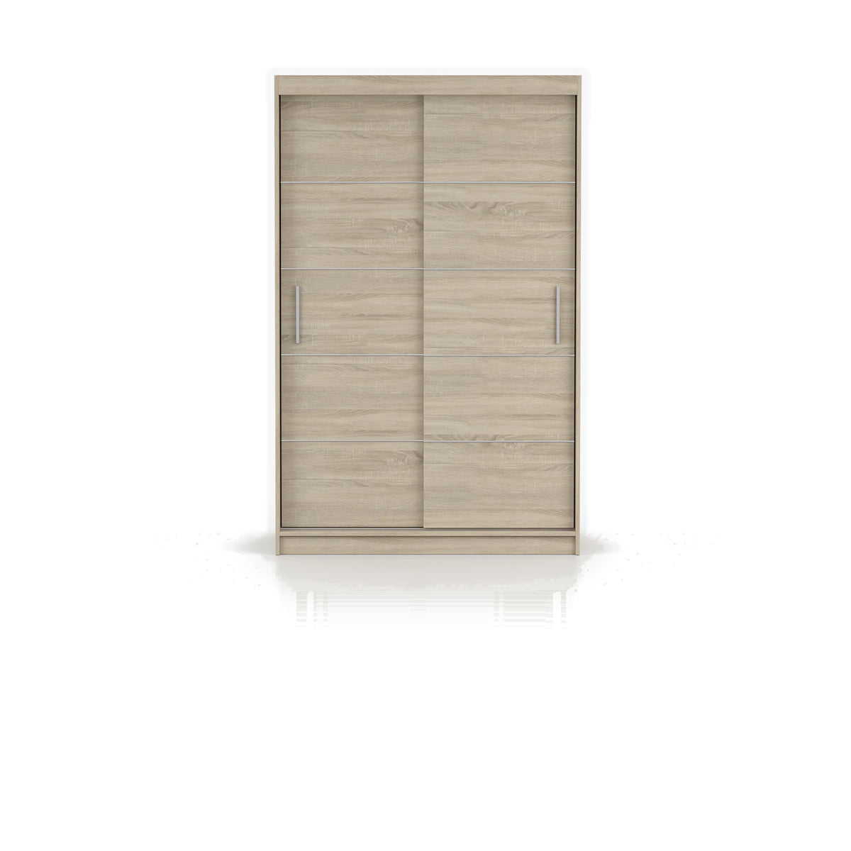 NEOMI 06 Schwebetürenschrank 120 cm ohne Spiegel – Sonoma