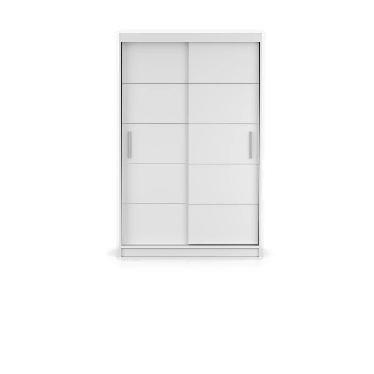 NEOMI 06 Schwebetürenschrank 120 cm ohne Spiegel – Weiß